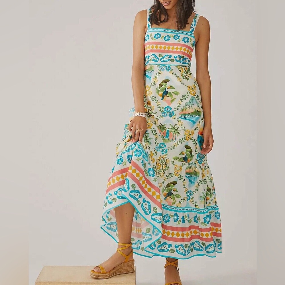 FARM Rio Multicolor Floral Maxi Dress - Picture 2 of 8